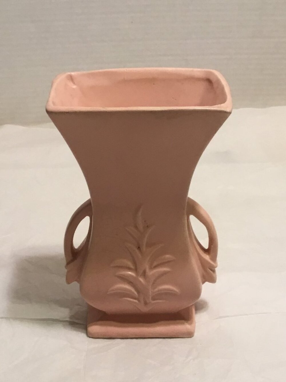 Vintage Pink McCoy Pottery vase mid-century modern